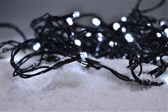 Solight LED vonkajšia vánočná reťaz, 200 LED, 20m, prívod 5m, 8 funkcií, časovač, IP44, studená biela