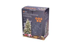 Solight LED vonkajšia vánočná reťaz, 200 LED, 20m, prívod 5m, 8 funkcií, časovač, IP44, studená biela