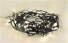 Solight LED vonkajšia vánočná reťaz, 200 LED, 20m, prívod 5m, 8 funkcií, časovač, IP44, teplá biela