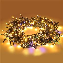 Solight LED WIFI smart vonkajšia vianočná reťaz, 240 LED, 12m, prívod 3m, teplá biela + viacfarebný
