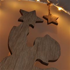 Solight LED závesná dekorácia - anjel, 20x LED, 2xAA