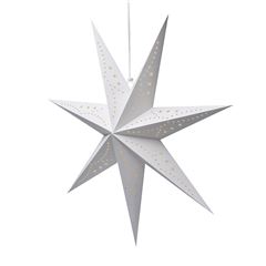 Solight LED vianočná hviezda, závesná, 60cm, 20x LED, časovač, 2x AA