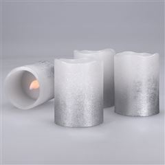 Solight sada LED sviečok s časovačom, 4ks, 6,5cm, batéria CR2032 súčasťou