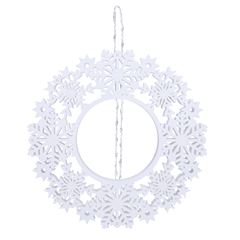 Solight LED drevený vianočný veniec, 10x LED, biela, 30cm, časovač, 2x AA