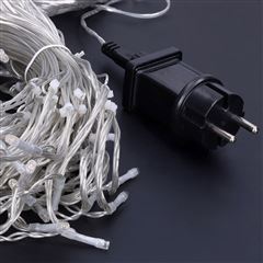 Solight LED vianočné záves, cencúle, 360 LED, 9m x 0,7m, prívod 6m, vonkajšie, teplé biele svetlo