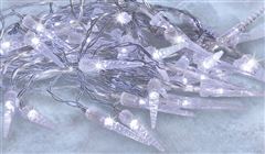 Solight LED vonkajšie cencúle, 50LED, časovač, 8 funkcií, IP44, 3xAA batérie