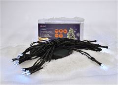 Solight LED vianočná reťaz, 3m, 20xLED, 3x AA, biele svetlo, zelený kábel