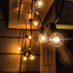 Solight LED vonkajšia reťaz s žiarovkami, 10 žiaroviek, 5m +3m, 500lm, teplá biela