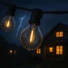 Solight LED vonkajšia reťaz s žiarovkami, 10 žiaroviek, 5m +3m, 500lm, teplá biela