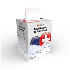 Solight cestovný adaptér do Švajčiarska, typ J