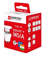 SKROSS cestovný adaptér do Indie, typ D