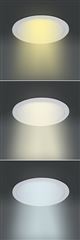Solight LED mini panel CCT, podhľadový, 12W, 900lm, 3000K, 4000K, 6000K, okrúhly