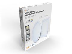 Solight LED mini panel CCT, podhľadový, 18W, 1530lm, 3000K, 4000K, 6000K, okrúhly