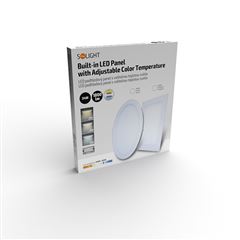Solight LED mini panel CCT, podhľadový, 24W, 1800lm, 3000K, 4000K, 6000K, okrúhly