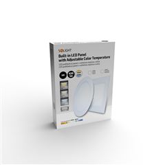 Solight LED mini panel CCT, podhľadový, 6W, 450lm, 3000K, 4000K, 6000K, štvorcový