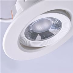 Solight LED podhľadové svietidlo bodové, 9W, 720lm, 3000K, okrúhle, biele