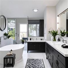 Solight LED mini panel kúpeľňový 2v1, 3CCT, podhľadový / prisadený, 12W, 1020lm, IP54, strieborna, okrúhly