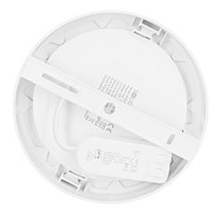 Solight LED mini panel kúpeľňový 2v1, 3CCT, podhľadový / prisadený, 12W, 1020lm, IP54, biela, okrúhly