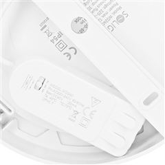 Solight LED mini panel kúpeľňový 2v1, 3CCT, podhľadový / prisadený, 12W, 1020lm, IP54, biela, okrúhly