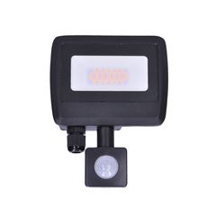 Solight LED reflektor Easy so senzorom, 20W, 1600lm, 4000K, IP44, čierny