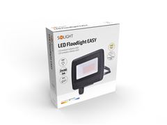 Solight LED reflektor Easy, 30W, 2400lm, 4000K, IP65, čierny
