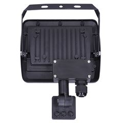 Solight LED reflektor Easy so senzorom, 30W, 2400lm, 4000K, IP44, čierny