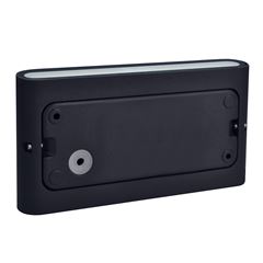 Solight LED vonkajšie nástenné osvetlenie Modena, 12W, 680lm, 120°, čierna