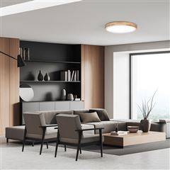 Solight LED osvetlenie s diaľkovým ovládačom Solid Oak, 60W, 4200lm, 51cm, zmena chromatičnosti, stmievateľné