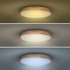 Solight LED osvetlenie s diaľkovým ovládačom Solid Oak, 60W, 4200lm, 51cm, zmena chromatičnosti, stmievateľné
