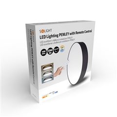 Solight LED osvetlenie s diaľkovým ovládaním Penley, 48W, 3360lm, 47cm, zmena chromatickosti, stmievateľná