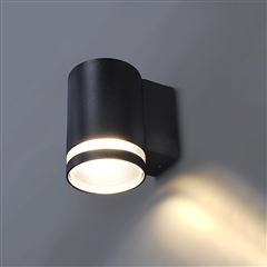 Solight LED vonkajšie nástenné osvetlenie Potenza, 1x GU10, čierna