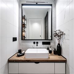 Solight LED kúpeľňové osvetlenie nad zrkadlo 3v1, 12W, 780lm, 4000K, IP44, 60cm, čierna