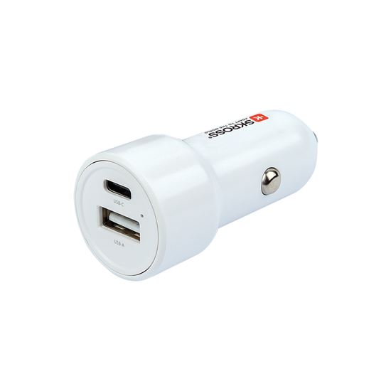 SKROSS USB A+C nabíjací autoadaptér Dual Car Charger, 65W PD