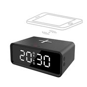 Solight digitálne hodiny s Qi bezdrôtovú nabíjačkou