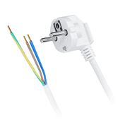 Solight flexo šnúra, 3x 1mm2, biela, 2m