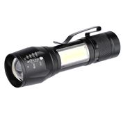 Solight LED kovové svietidlo nabíjacie, 150+60lm, Li-Ion, čierna