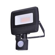Solight LED reflektor Easy so senzorom, 20W, 1600lm, 4000K, IP44, čierny
