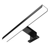 Solight LED kúpeľňové osvetlenie nad zrkadlo 3v1, 7W, 455lm, 4000K, IP44, 40cm, čierna