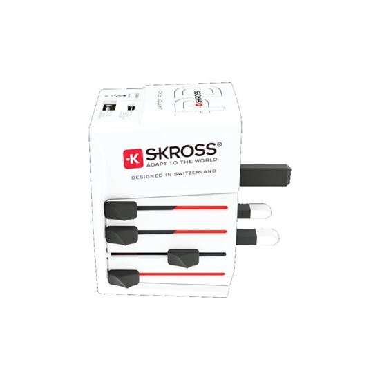 SKROSS Cestovný adaptér MUV USB AC30PD, univerzálny, neuzemnený, USB A+C 30W