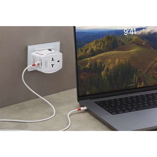 SKROSS Cestovný adaptér MUV USB AC30PD, univerzálny, neuzemnený, USB A+C 30W