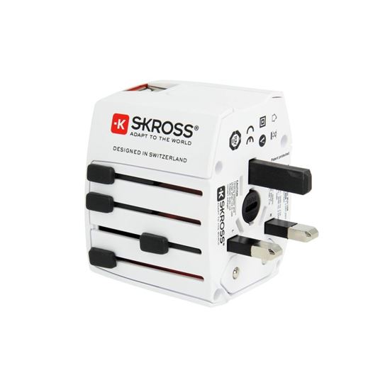 SKROSS Cestovný adaptér MUV USB AC30PD, univerzálny, neuzemnený, USB A+C 30W