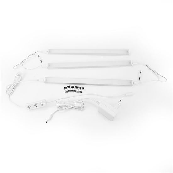 Solight LED podlinkové a nábytkové svietidlo stmievateľné, 3x3W, 4100K, 3x30cm, dotykové spínanie