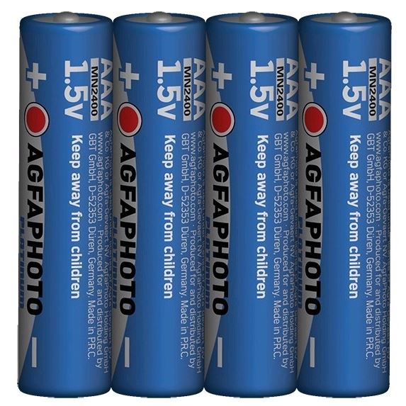 AgfaPhoto Power alkalická batéria LR03/AAA, shrink 4ks 