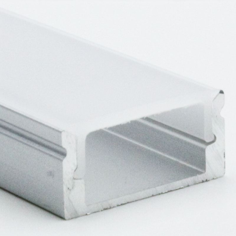 Solight hliníková lišta pre LED pásky 1, 17x8mm, mliečny difúzor, 1m