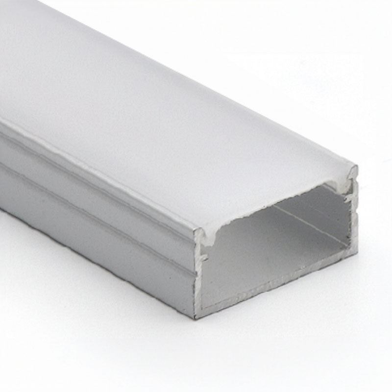 Solight hliníková lištal pre LED pásky 2, 18x9mm, mliečny difúzor, 1m