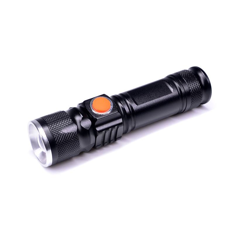 Solight LED nabíjacie vreckové svietidlo, 200lm, 3W, zoom, Li-Ion